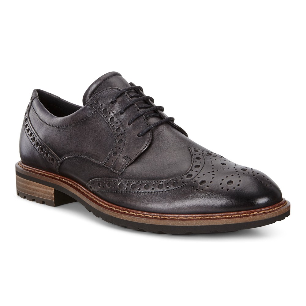 ECCO Mens Dress Shoes Brown - Vitrus I Wing Tip Tie - UGP-805673